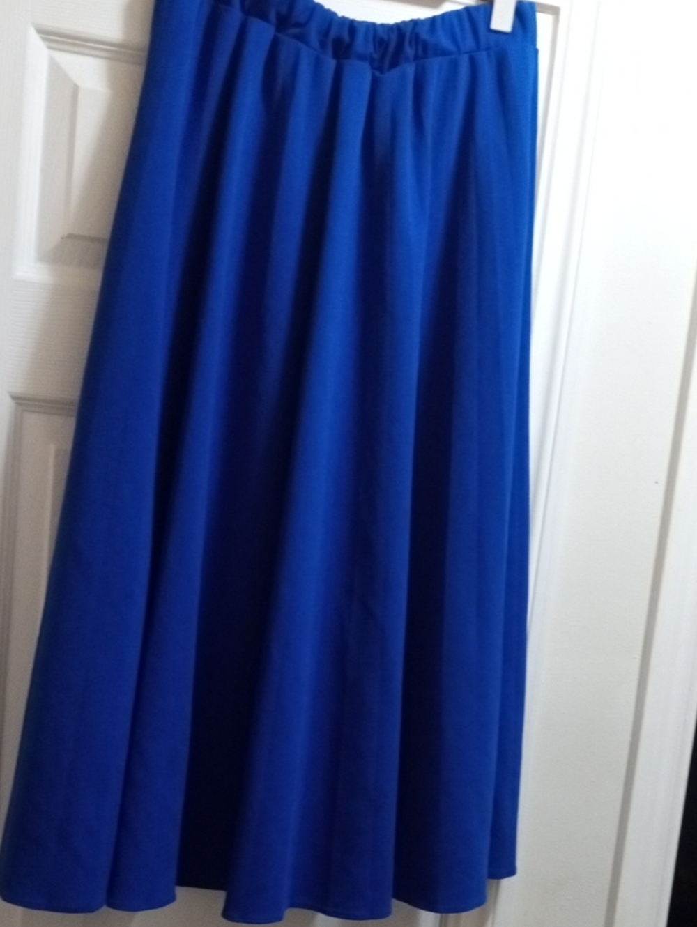 Flowing Royal Blue Maxi Skirt for Women
